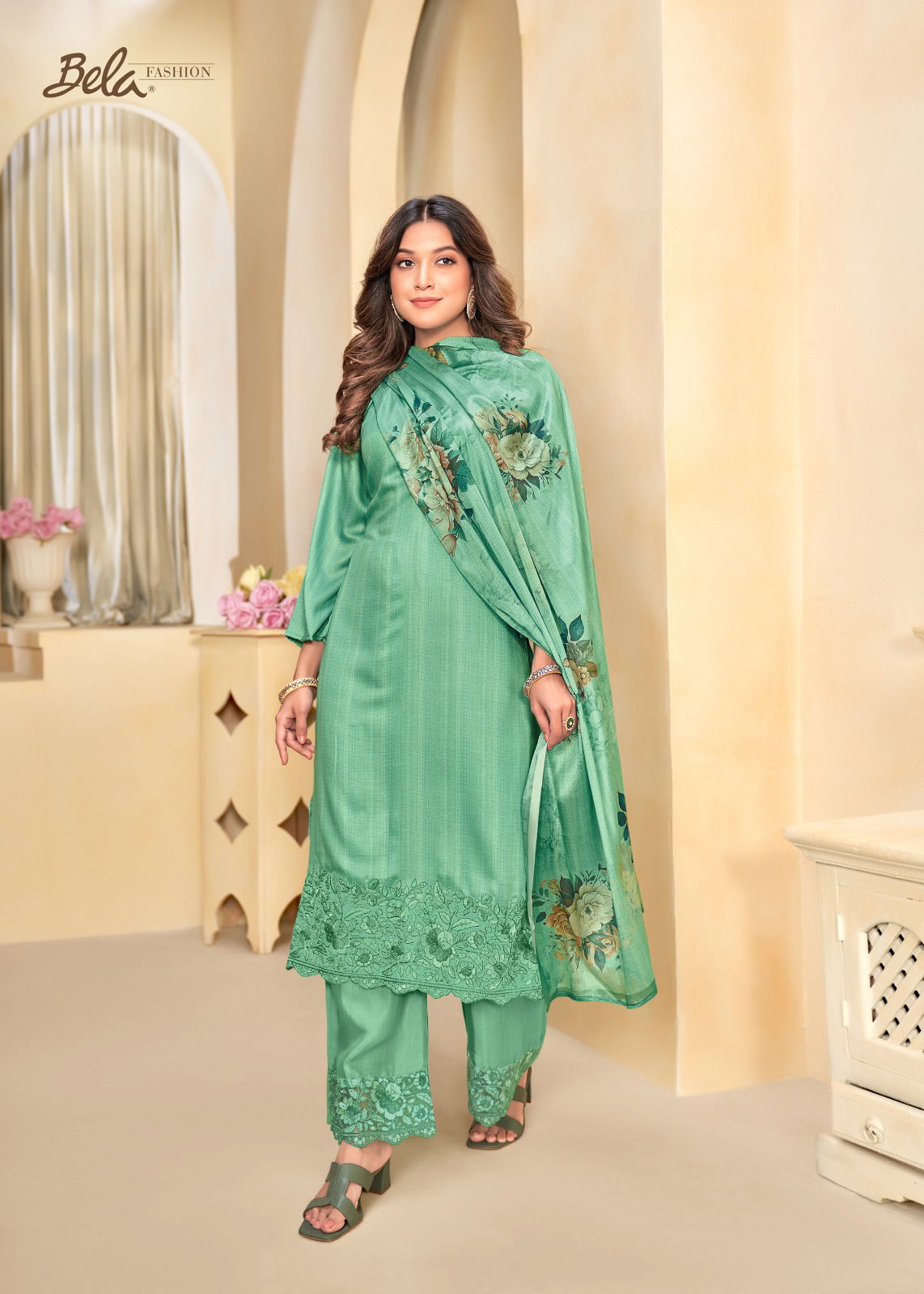 Nyra By Bela Silk Digital Printed Salwar Kameez Wholesale Shop in Surat